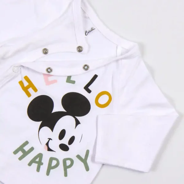 Ensemble de vêtements Mickey Mouse 4 pièces Blanc (1 mois). SUPERDISCOUNT FRANCE