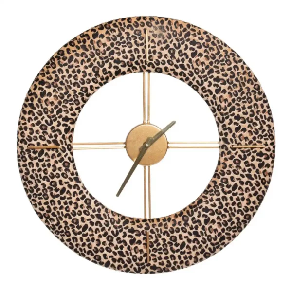 Horloge murale 48 x 3 5 x 48 cm tissu synthetique metal leopard_4004. Bienvenue sur DIAYTAR SENEGAL - Votre Galerie Shopping Personnalisée. Découvrez un monde de produits diversifiés qui expriment votre style unique et votre passion pour la qualité.