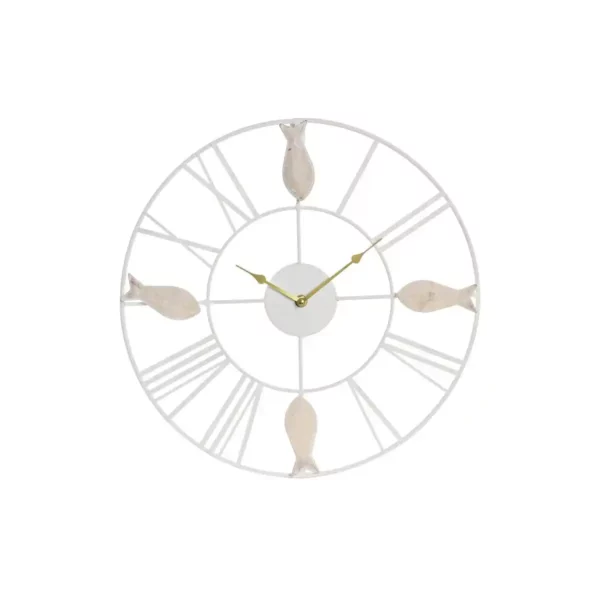 Horloge murale dkd home decor 39 x 3 5 x 39 cm metal marron blanc mdf bois mediterranee poisson_6578. Bienvenue sur DIAYTAR SENEGAL - Où le Shopping est une Affaire Personnelle. Découvrez notre sélection et choisissez des produits qui reflètent votre unicité et votre individualité.