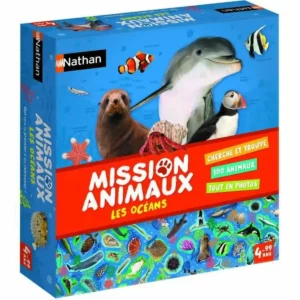 Jeu de société Nathan Mission Animaux Océans (FR). SUPERDISCOUNT FRANCE