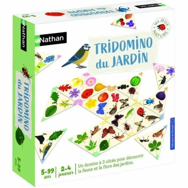 Jeu de société Nathan Tridomino Du Jardin (FR). SUPERDISCOUNT FRANCE