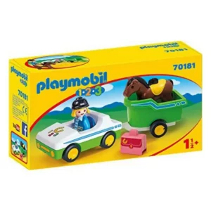 Playset 1.2.3 Horse Trailer Car Playmobil 70181 (5 pcs). SUPERDISCOUNT FRANCE