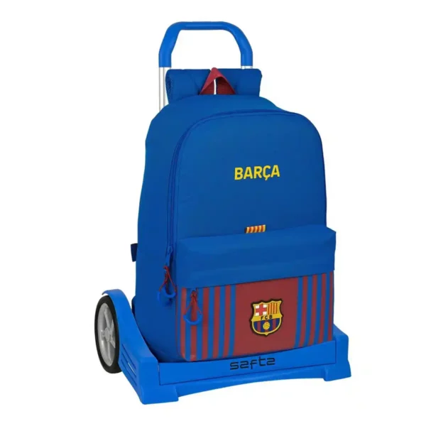 Sac à dos scolaire à roulettes F.C. Barcelone. SUPERDISCOUNT FRANCE