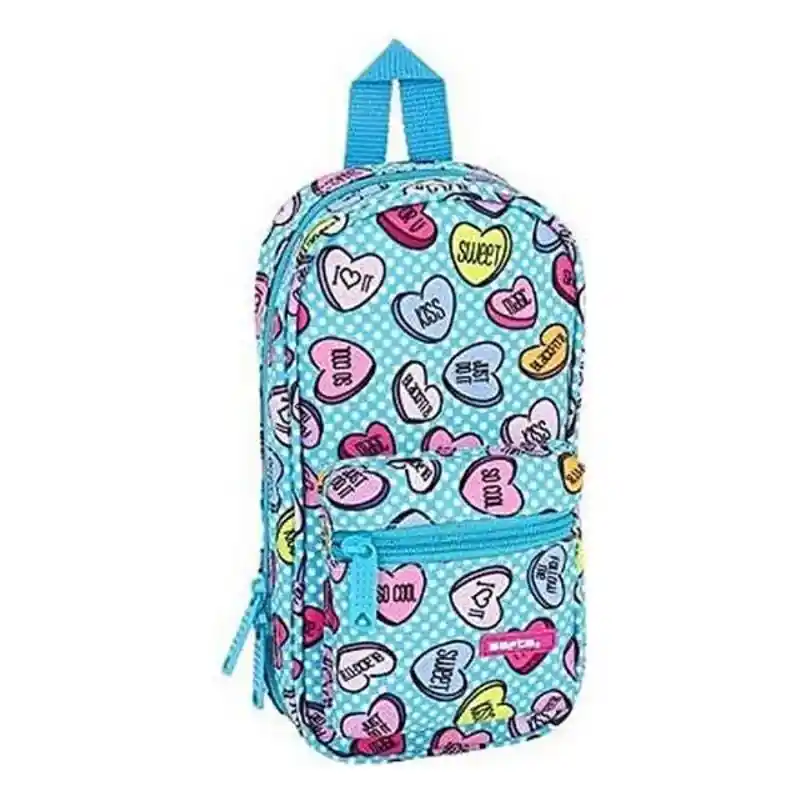 Sac à dos Trousse Safta Sweet Heart Bleu (33 pièces). SUPERDISCOUNT FRANCE