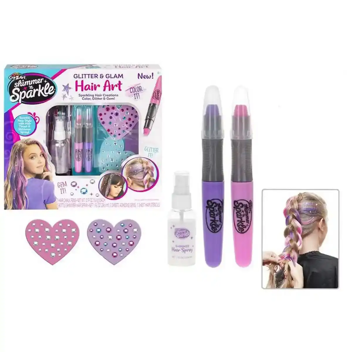 Set de coiffure enfant Hair Art 5 pièces. SUPERDISCOUNT FRANCE