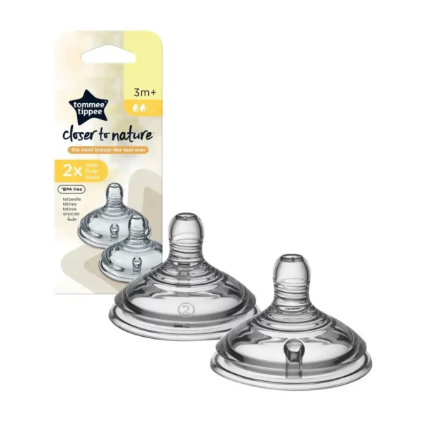 Tétine Tommee Tippee Closer to nature + 3 Mois 2 Unités (Reconditionné A+). SUPERDISCOUNT FRANCE