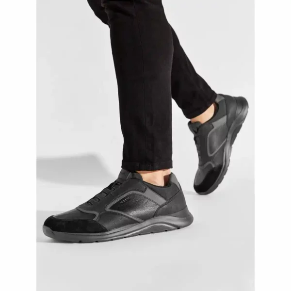 Baskets Casual Homme Geox Damiano Noir. SUPERDISCOUNT FRANCE