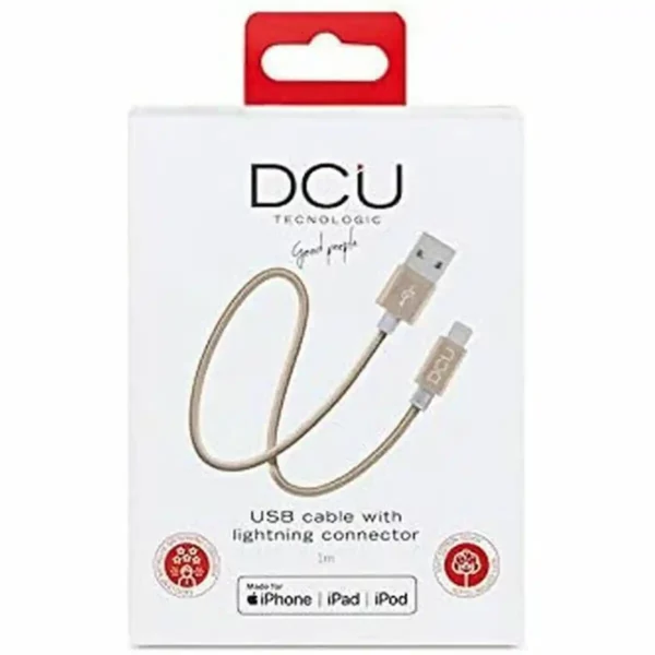 Câble USB vers Lightning DCU 34101210 Rose 1 m. SUPERDISCOUNT FRANCE