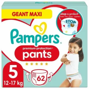 Couches jetables Pampers Premium Protection 5 (62 uds). SUPERDISCOUNT FRANCE