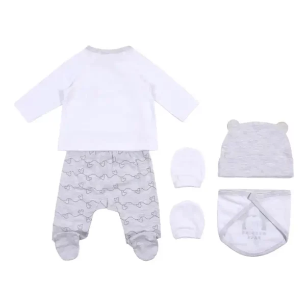 Ensemble de vêtements Mickey Mouse 4 pièces Blanc (1 mois). SUPERDISCOUNT FRANCE