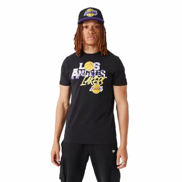 T-shirt à manches courtes pour homme New Era NBA Infill Graphic LA Lakers. SUPERDISCOUNT FRANCE