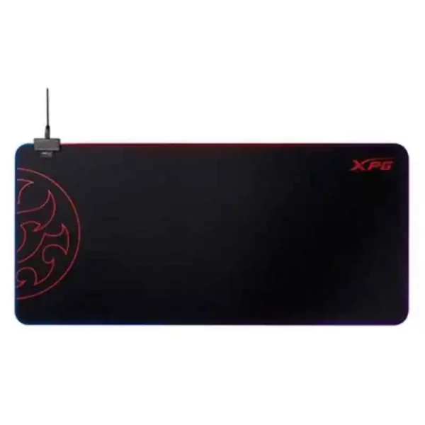 Tapis de jeu avec éclairage LED RGB XPG 75260017 Velours côtelé noir. SUPERDISCOUNT FRANCE