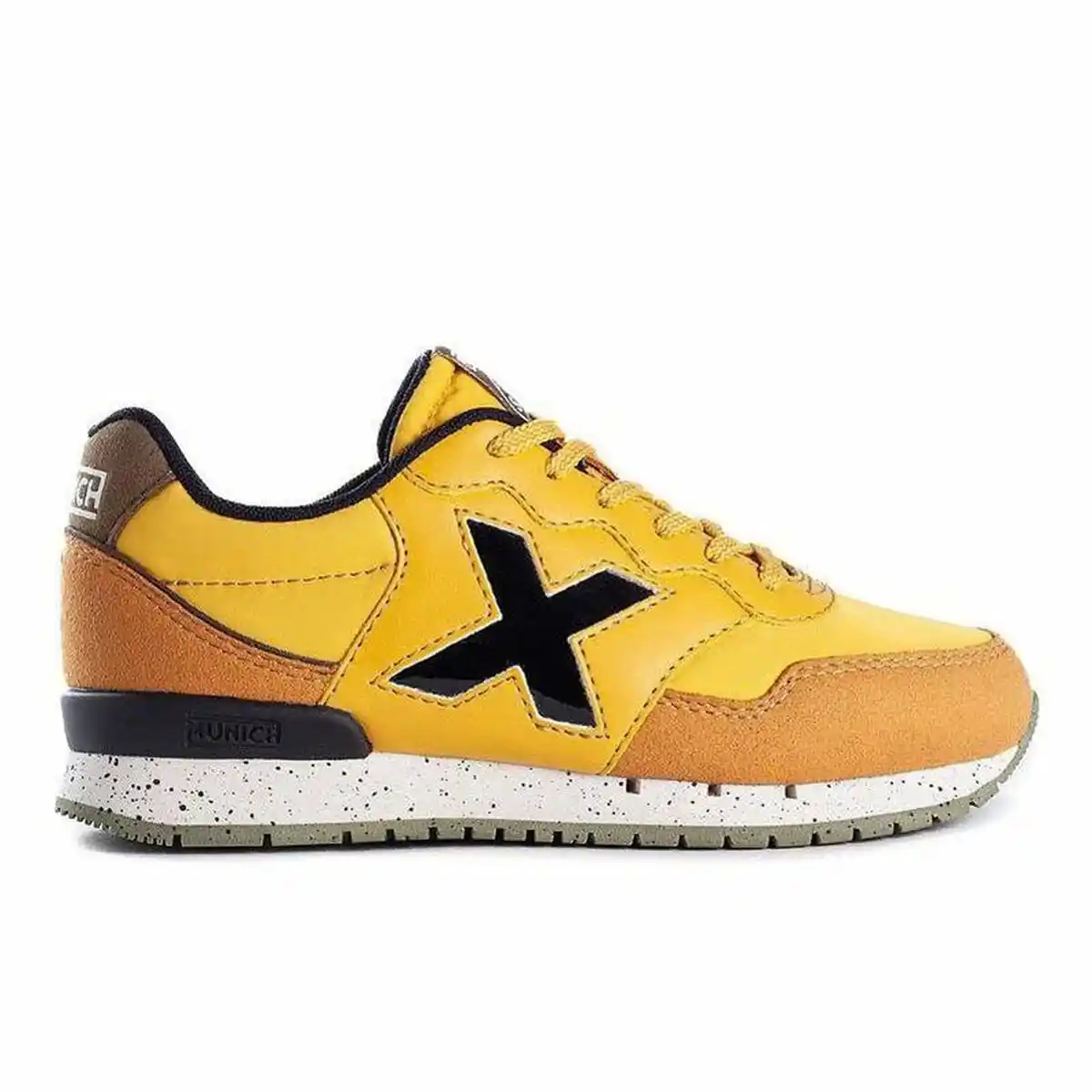 Baskets Casual Homme Munich Dash 165 Jaune. SUPERDISCOUNT FRANCE