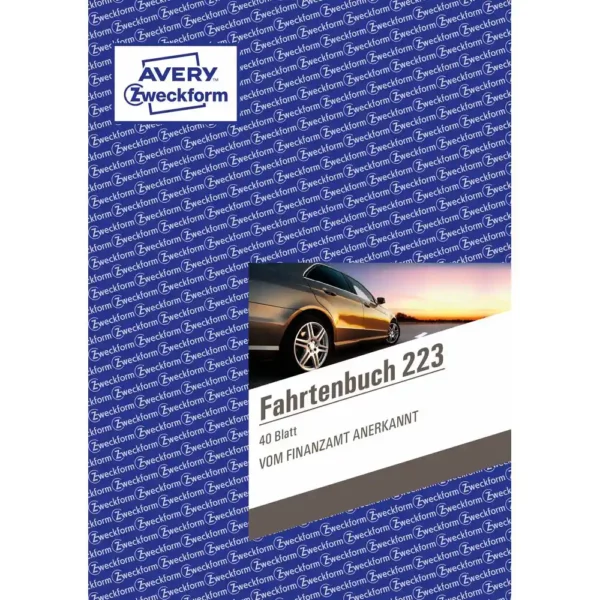 Carnet Avery 223 Fahrtenbuch Travel (Reconditionné B). SUPERDISCOUNT FRANCE