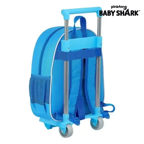 Cartable 3D à Roulettes 705 Baby Shark Bleu Clair. SUPERDISCOUNT FRANCE