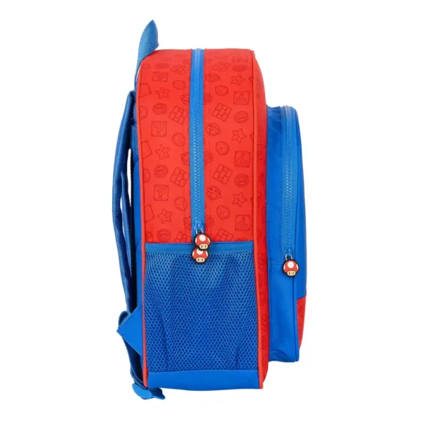 Cartable Super Mario Rouge Bleu (32 x 38 x 12 cm). SUPERDISCOUNT FRANCE