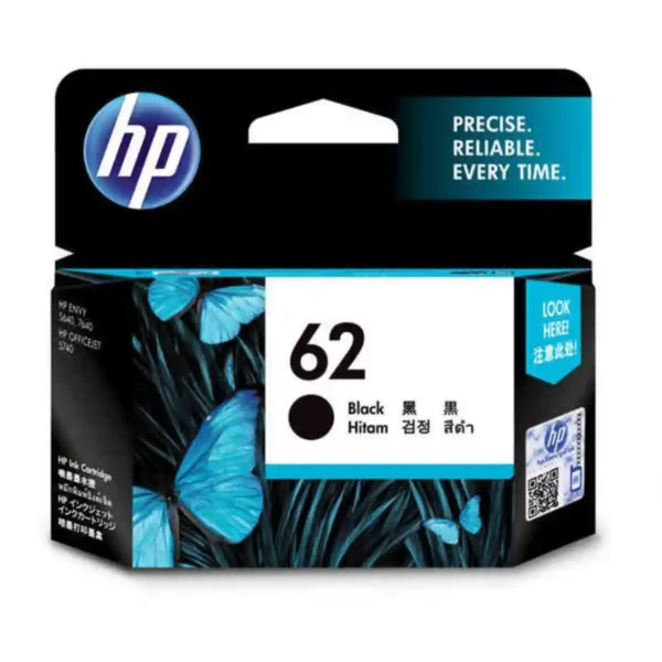 Cartouche d'encre d'origine HP 62 Noir. SUPERDISCOUNT FRANCE