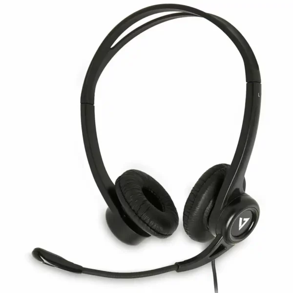 Casque avec Microphone V7 HU311-2EP Noir. SUPERDISCOUNT FRANCE