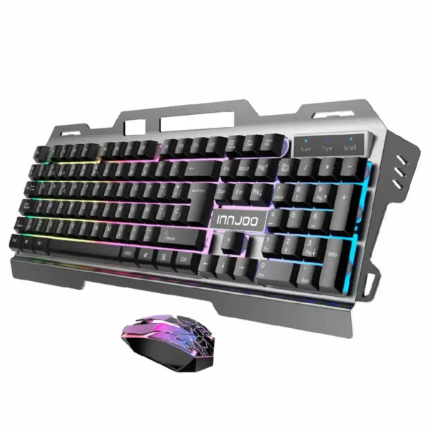 Clavier avec souris de jeu INNJOO IJ-GAMING SET-BLK. SUPERDISCOUNT FRANCE