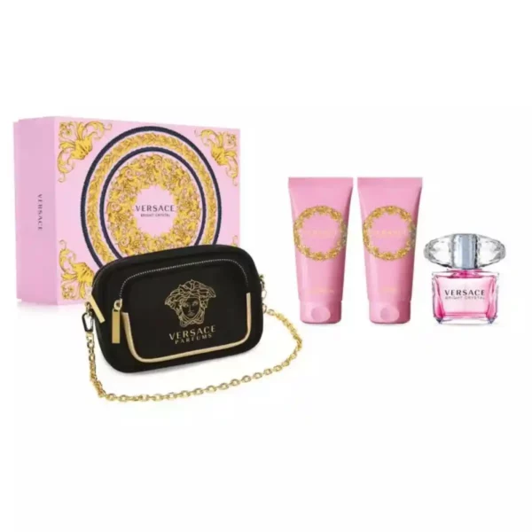 Coffret parfum femme versace 4 pieces_8669. Bienvenue chez DIAYTAR SENEGAL - Votre Porte d'Accès à la Diversité. Découvrez notre boutique en ligne et choisissez parmi une pléthore d'articles qui célèbrent la richesse culturelle du Sénégal et au-delà.