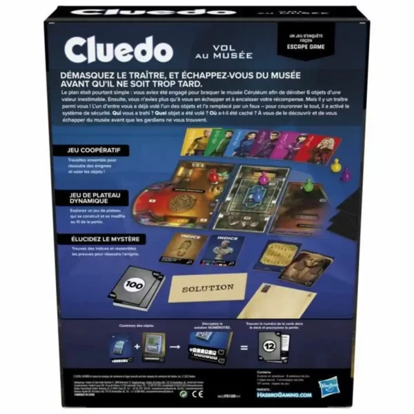 Jeu d'adresse Hasbro Cluedo Vol Au Musée (FR). SUPERDISCOUNT FRANCE