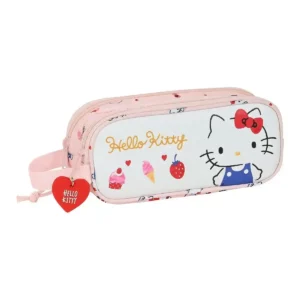 Trousse d'école Hello Kitty Bonheur Fille Rose Blanc (21 x 8 x 6 cm). SUPERDISCOUNT FRANCE