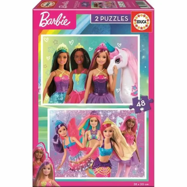 Puzzle Educa Barbie (2 x 48 pcs). SUPERDISCOUNT FRANCE