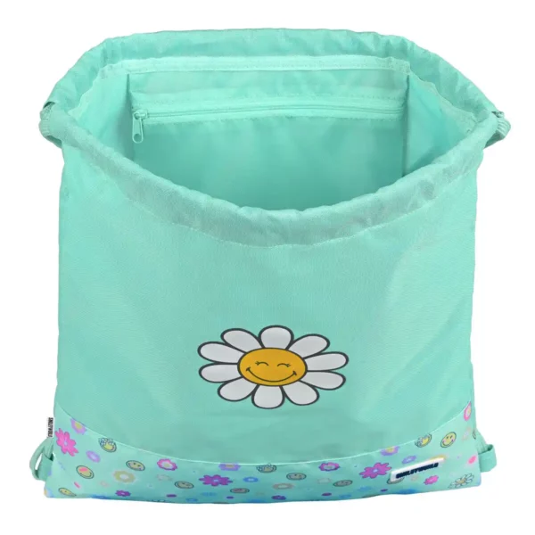 Sac à Dos à Cordes Smiley Summer fun Turquoise (35 x 40 x 1 cm). SUPERDISCOUNT FRANCE