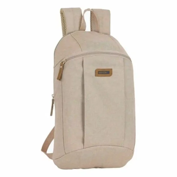 Sac à dos décontracté Safta Beige. SUPERDISCOUNT FRANCE