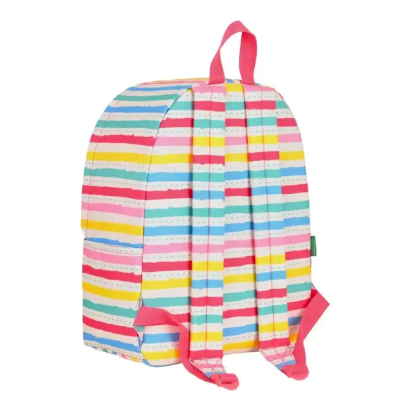 Sac à dos pour ordinateur portable Benetton Stripes Multicolore (31 x 40 x 16 cm). SUPERDISCOUNT FRANCE