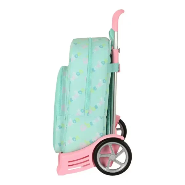 Sac à dos scolaire à roulettes Benetton World Mint (30 x 46 x 14 cm). SUPERDISCOUNT FRANCE