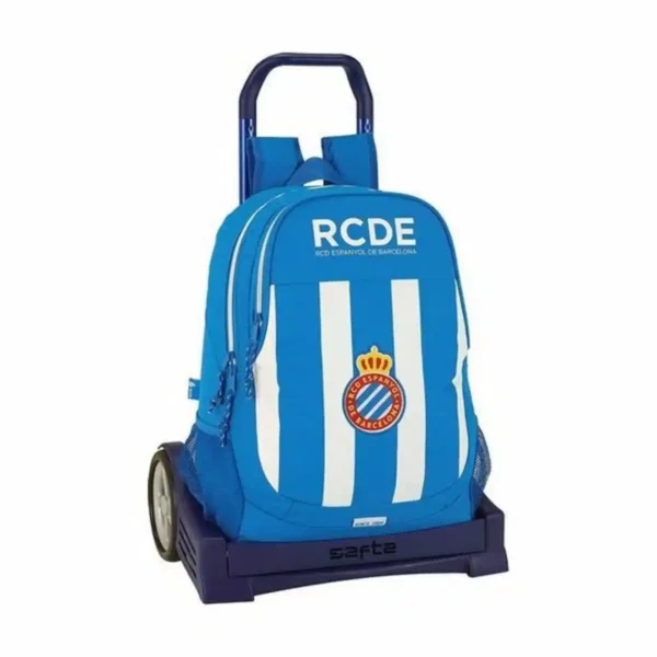 Sac à dos scolaire à roulettes Evolution RCD Espanyol. SUPERDISCOUNT FRANCE