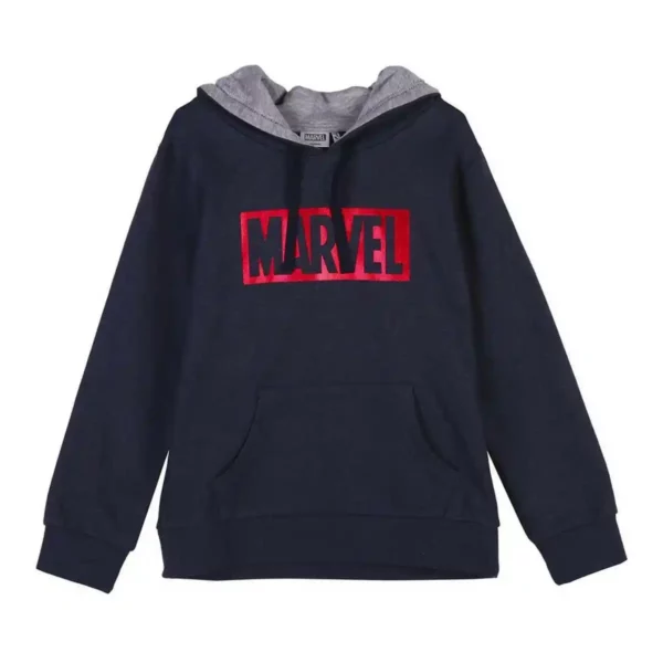 Sweat à Capuche Enfant Marvel Bleu Foncé. SUPERDISCOUNT FRANCE