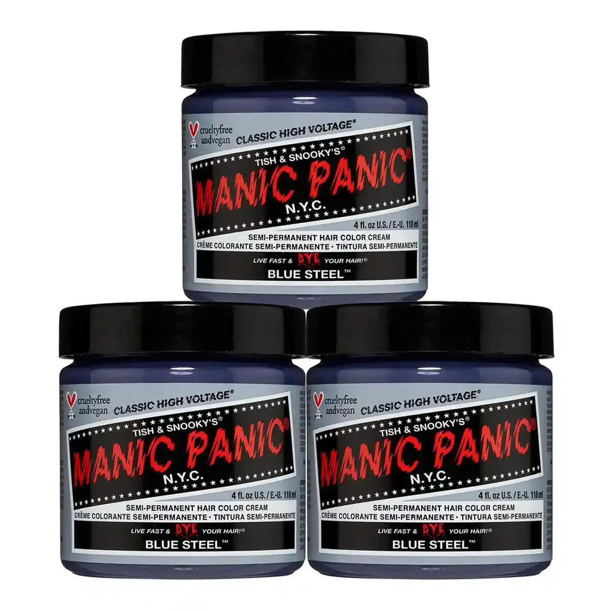 Teinture permanente classique manic panic 612600110029 bleu acier 118 ml _6867. Bienvenue chez DIAYTAR SENEGAL - Où le Shopping Devient un Voyage. Explorez notre plateforme pour dénicher des produits uniques, racontant l'histoire et l'âme du Sénégal.