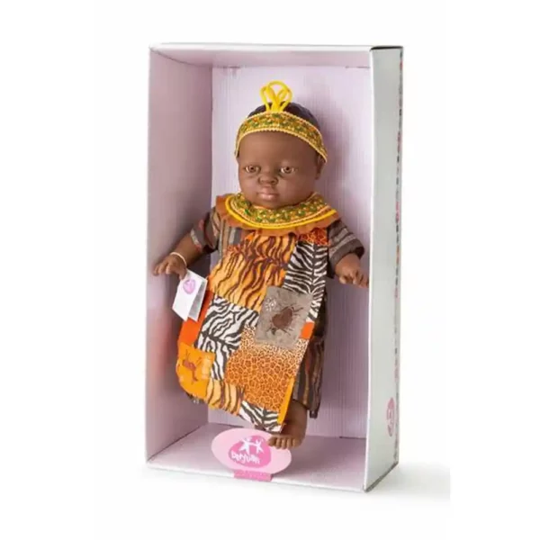 Baby Doll Berjuan Amis du Monde Enfant Africain 42 cm. SUPERDISCOUNT FRANCE