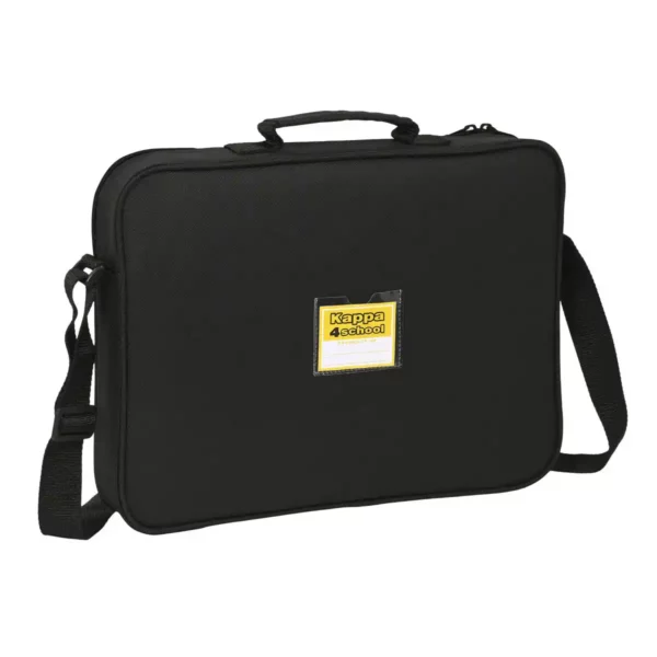 Cartable Kappa Noir Noir (38 x 28 x 6 cm). SUPERDISCOUNT FRANCE