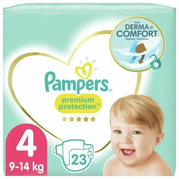 Couches jetables Pampers Premium Protection 4 (23 uds). SUPERDISCOUNT FRANCE