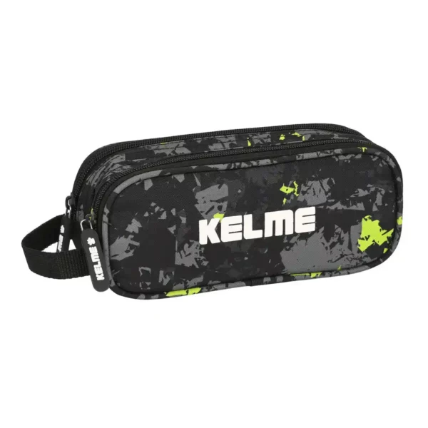 Double Cabas Kelme Jungle Noir Gris Lime (21 x 8 x 6 cm). SUPERDISCOUNT FRANCE