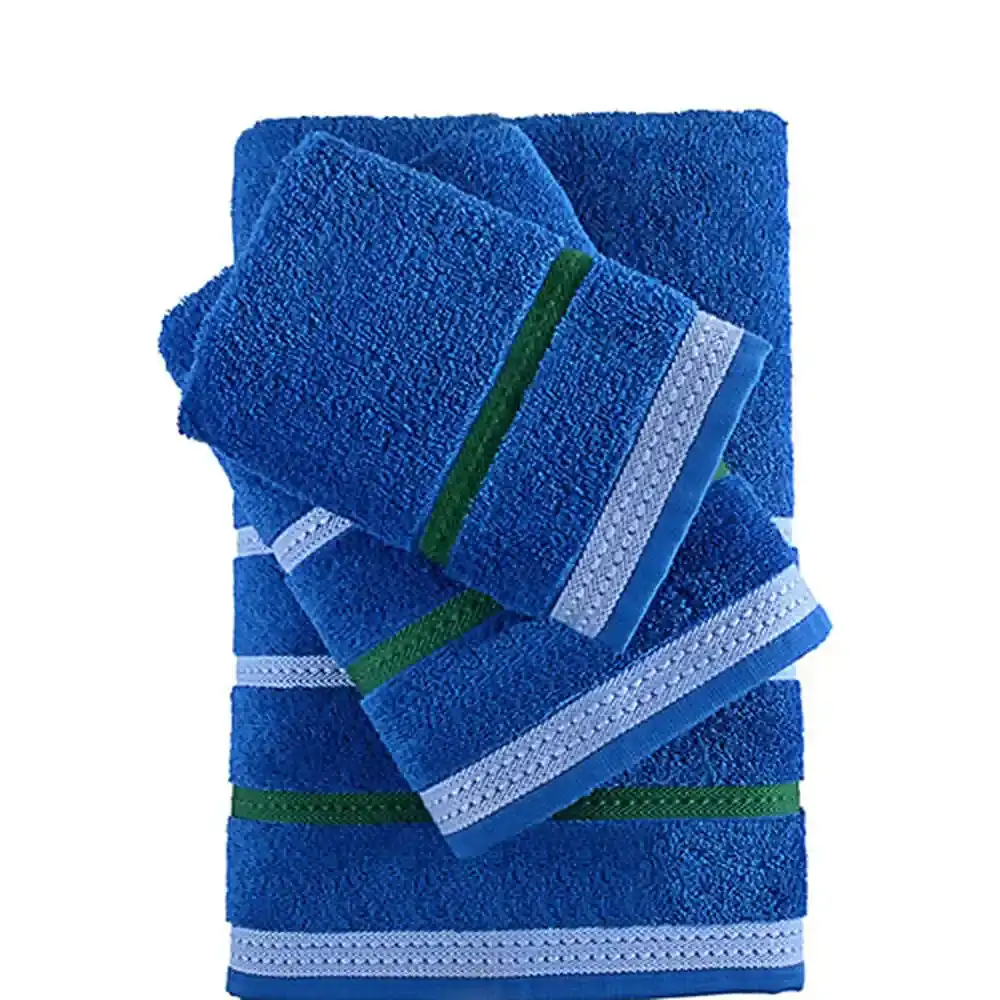 Ensemble de serviettes Benetton Rainbow Blue (4 pcs). SUPERDISCOUNT FRANCE