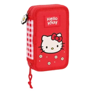Mallette scolaire avec accessoires Hello Kitty Spring Red (12,5 x 19,5 x 4 cm) (28 pcs). SUPERDISCOUNT FRANCE