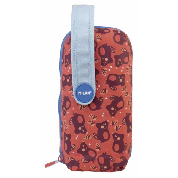 Mallette scolaire avec accessoires Milan Net & Lit 22,5 x 11,5 x 11 cm Corail. SUPERDISCOUNT FRANCE