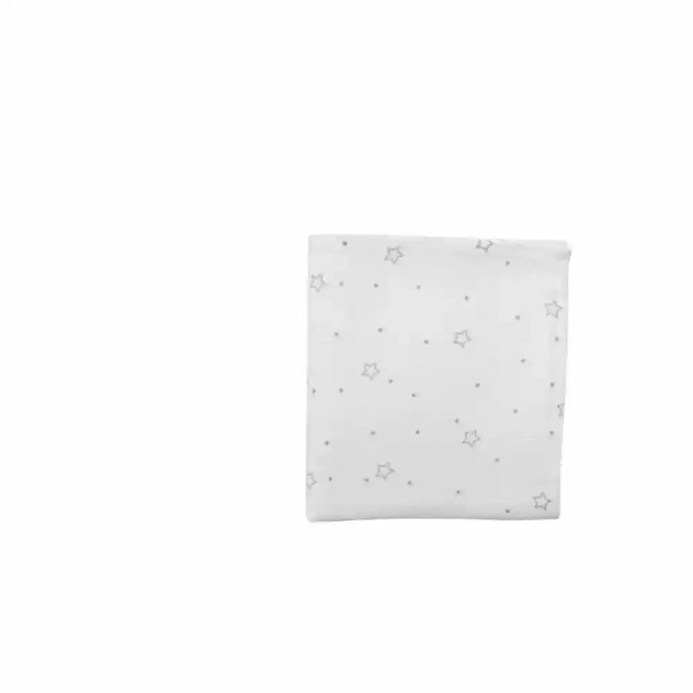 Mousseline Domiva Etoiles 120 x 120 cm. SUPERDISCOUNT FRANCE