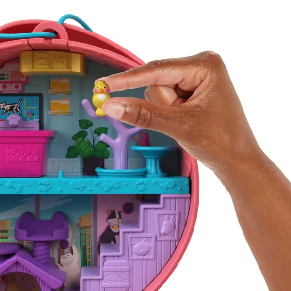 Playset Polly Pocket Chat Sac Calin Surprises. SUPERDISCOUNT FRANCE