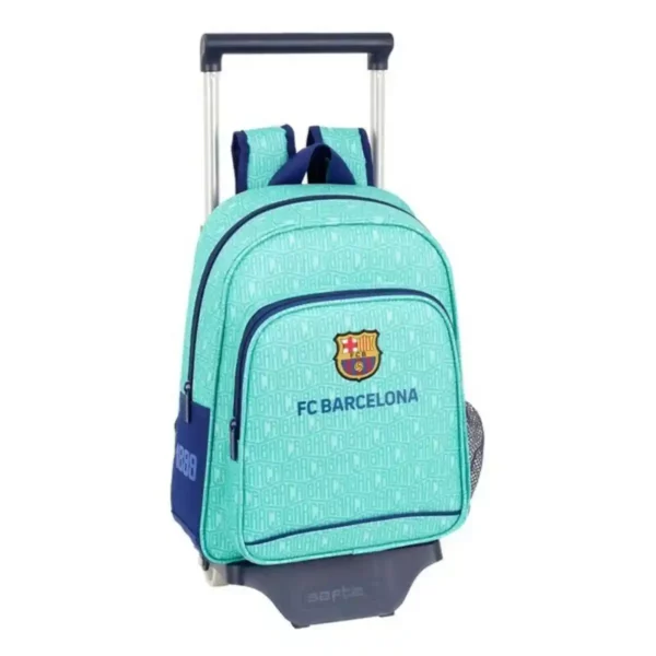 Sac à dos scolaire à roulettes 705 F.C. Barcelona 19/20 Turquoise. SUPERDISCOUNT FRANCE