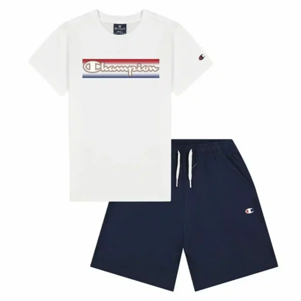 Tenue de sport pour enfant champion summer boy bleu fonce multicolore_1330. Bienvenue chez DIAYTAR SENEGAL - Où Chaque Produit a son Âme. Découvrez notre gamme et choisissez des articles qui résonnent avec votre personnalité et vos valeurs.