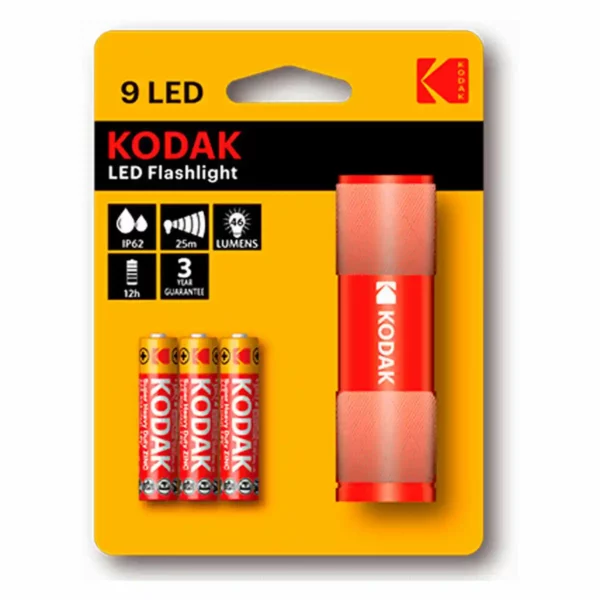 Torche LED Kodak 9LED Rouge. SUPERDISCOUNT FRANCE