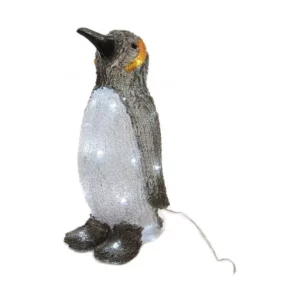 Boule de noel lumineo pingouin blanc 17 x 16 x 33 cm _9839. DIAYTAR SENEGAL - Où le Shopping est un Plaisir Engagé. Parcourez notre catalogue et choisissez des produits qui respectent vos valeurs et vos attentes.