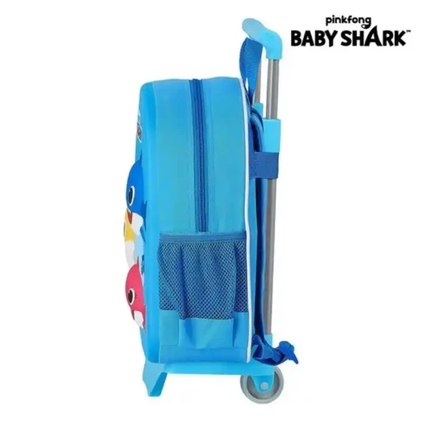 Cartable 3D à Roulettes 705 Baby Shark Bleu Clair. SUPERDISCOUNT FRANCE