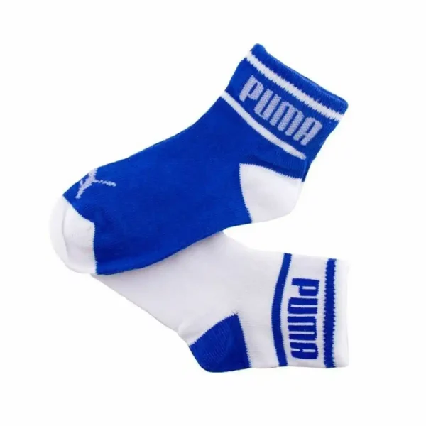 Chaussettes Sport Puma Wording x2 Bleu Unisexe. SUPERDISCOUNT FRANCE