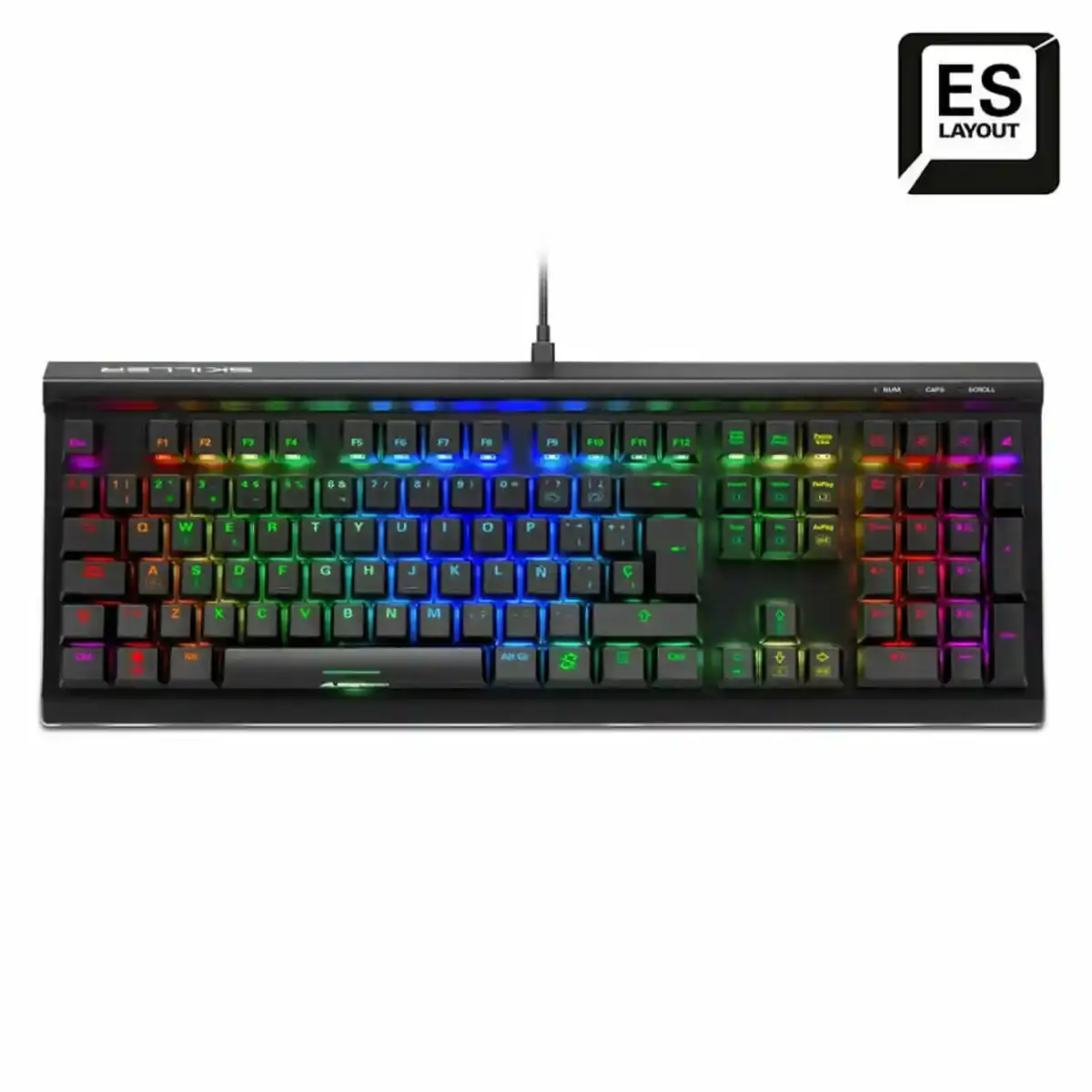 Clavier Gaming Sharkoon SGK60 Noir RGB Espagnol. SUPERDISCOUNT FRANCE
